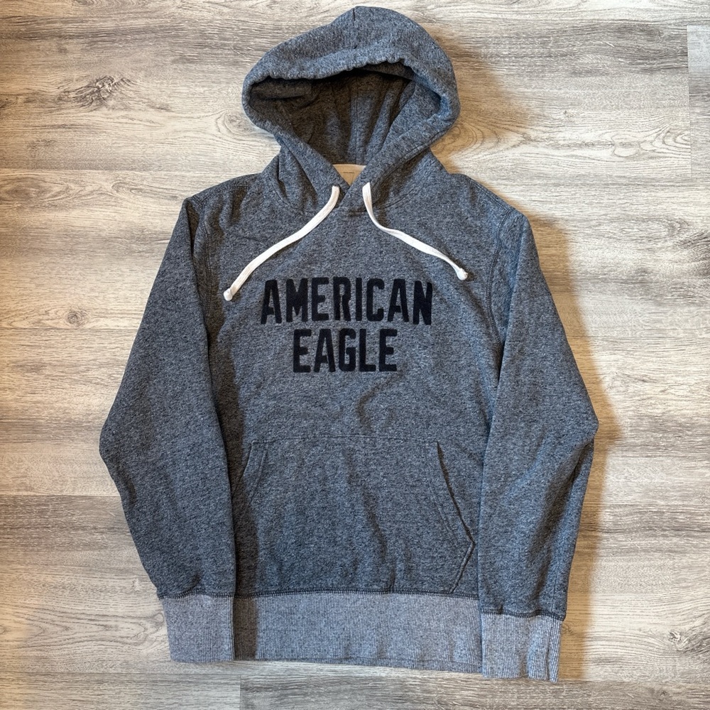 American Eagle Outfitters Charcoal Hoodie for Men